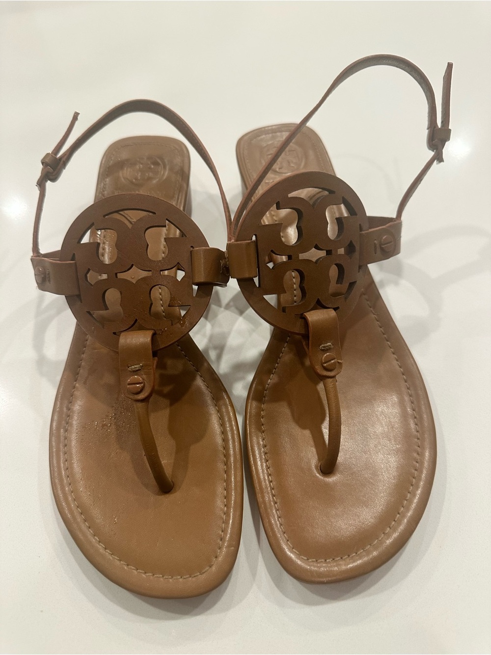 Tory Burch Miller sandal with block heel  sz 9